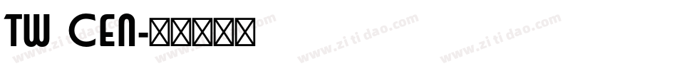 tw cen字体转换